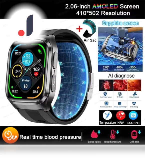 AI Diagnosis ECG Health Smart Watch — Smartwatches, PRISMA