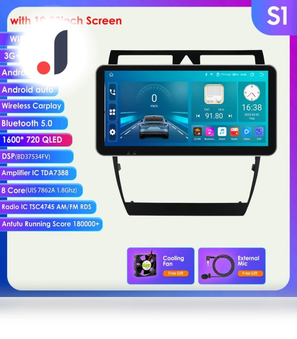 Android Car Radio with Carplay — Stereo Receivers, Hizpo