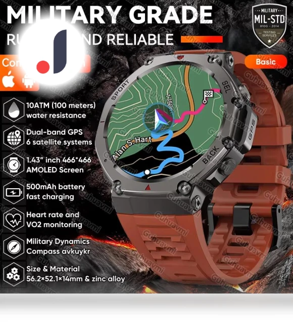 Dual-band GPS Military SmartWatch — GPS Units, SAMS Online