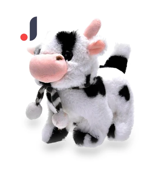 Electric Plush Toy Walking Interactive Cow — Interactive, Party&Festival Supplies