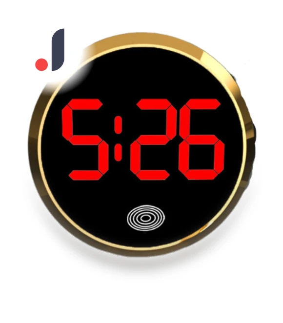 Mini Fluorescent Dashboard Clock with Touch Control — Clock, rocajijian