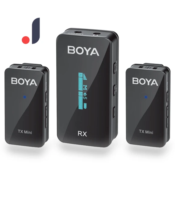 Mini Wireless Lavalier Microphone System with OLED Screen — Wireless Systems, Boya