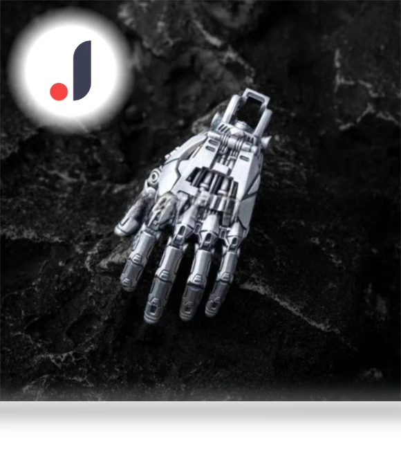 Movable Finger Joints Robot Hand Charm Jewelry — Smart Jewelry, weniaoyao