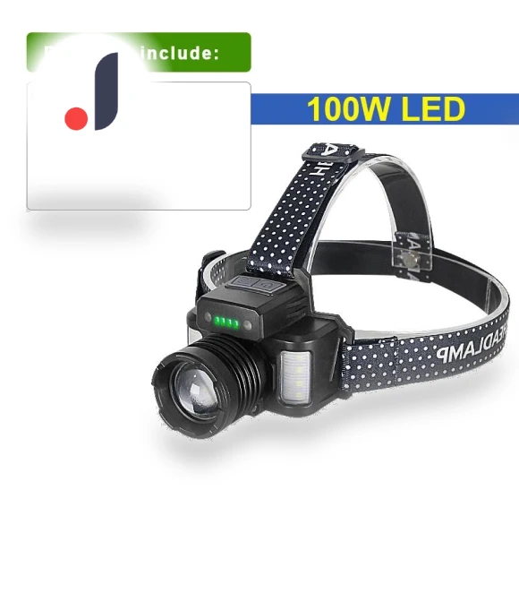 Powerful Touch LED Headlamp with Built-in Battery — Flashlights, Pawell