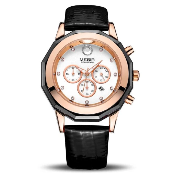 Smart Quartz Chronograph Watch — Women's Wrist Watches, MEGIR
