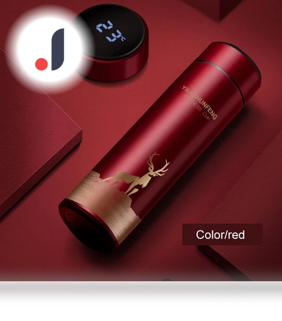 Smart Temperature Display Insulated Cup — Beverage Warmers, Supku