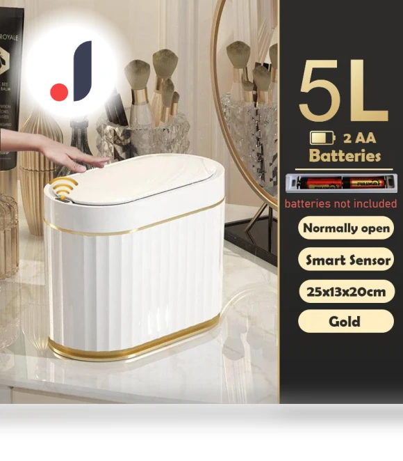 Smart Touch Sensor Trash Bin — Waste Baskets, QIANBAIDI