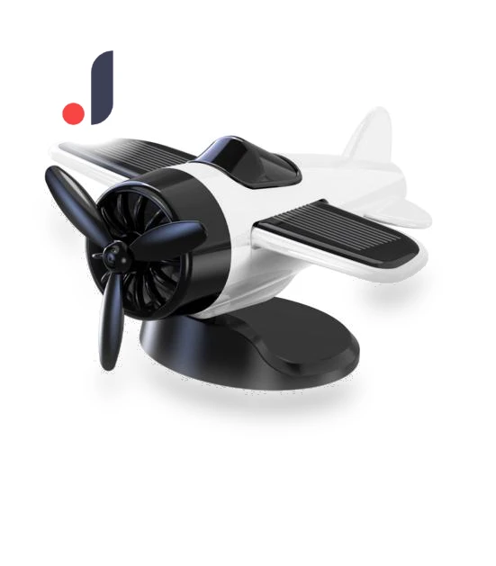 Solar-Powered Airplane Car Decor — Car Antenna Decorations, Party&Festival Supplies