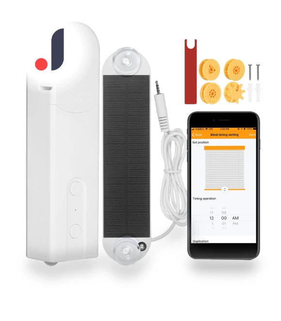 Solar-Powered Zigbee Smart Blinds Motor — Smart Home Hubs & Controllers, Tooarts