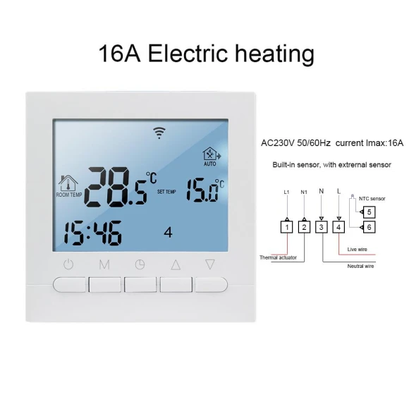 Wi-Fi Thermostat LCD Controller — Home Climate Control, Ketotek