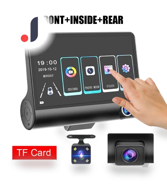 3-Channel Dash Cam — Dashboard Cameras, Car Care Products