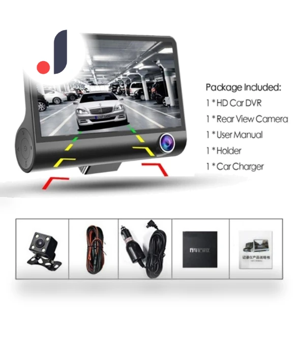 3-Lens HD 1080P Car Dash Cam — Dashboard Cameras, Smart Mouse