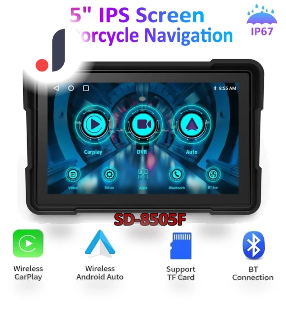 5-inch IPS Motorcycle Navigation Display — Navigation & GPS Accessories, icreative