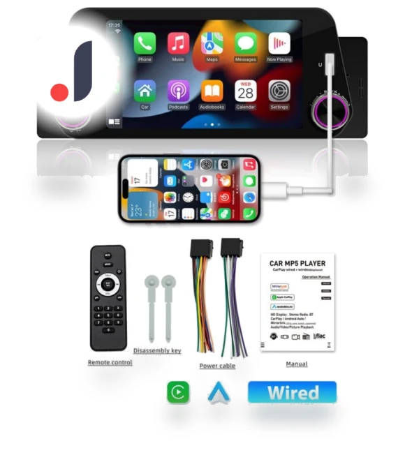 Car Multimedia Player with Carplay and Android Auto — Stereo Receivers, Reakosound