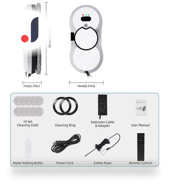 Electric Window Cleaning Robot — Smart Cleaning Robots, HMC