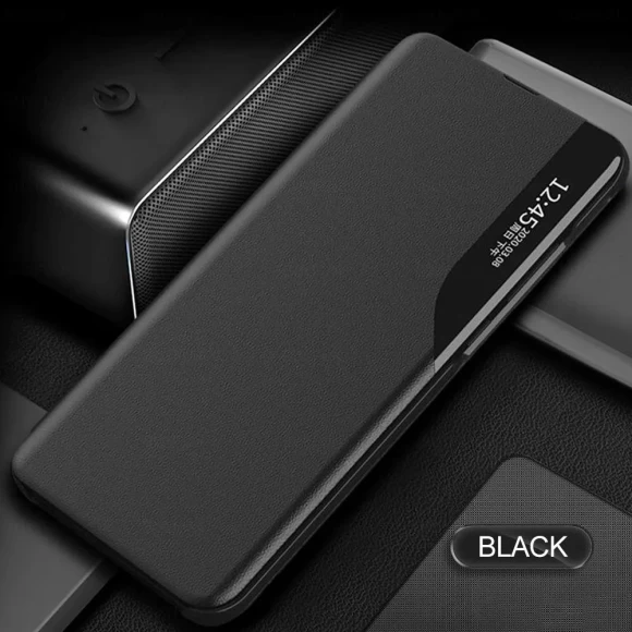 Flip Leather Phone Case with Smart View — Flip Cases, Bai Fen Bai-Digital 3C