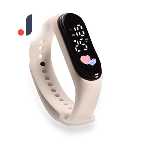 Kids Smart LED Digital Watch with Cartoon Characters — Men's Timepieces, gold flash star