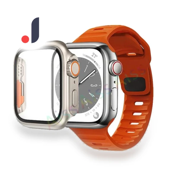Silicone Band with Protective Case — Smartwatch Accessories, Huaqiang Technology