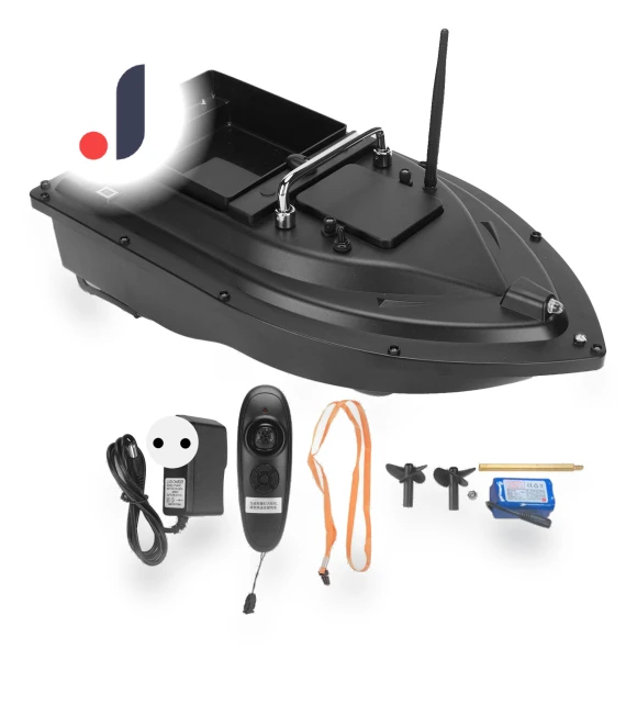 Smart Remote Control Boat with Bait and LED Lighting — Aquatic Vehicles, Electronics Parts