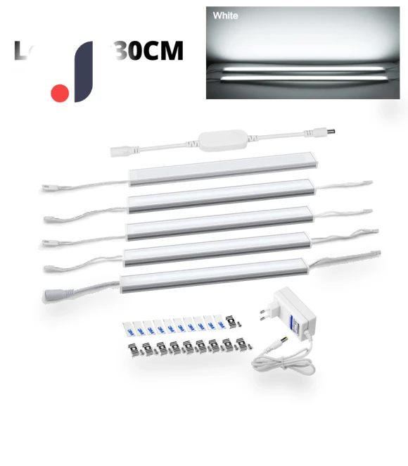 Full Set, 5 PCS, Under Cabinet LED Light with Adjustable Brightness — Under-Cabinet Mounts, Lcamaw Lighting Light