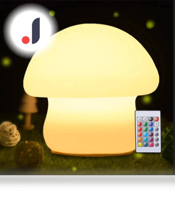 LED Mushroom Night Light with Silicone Touch Sensor — Night Lights, Yiran Furniture