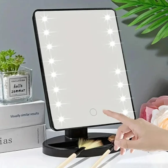 Makeup Mirror with LED Lighting — Compact & Travel, Makeup Kits