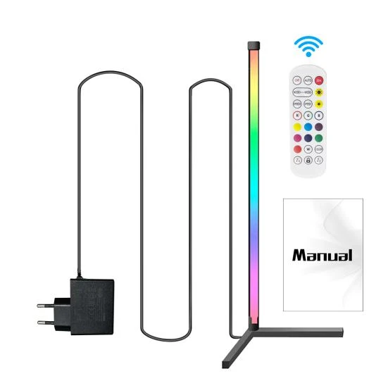 RGB Floor Lamp with Remote Control — Standing Lights, Worry free storage