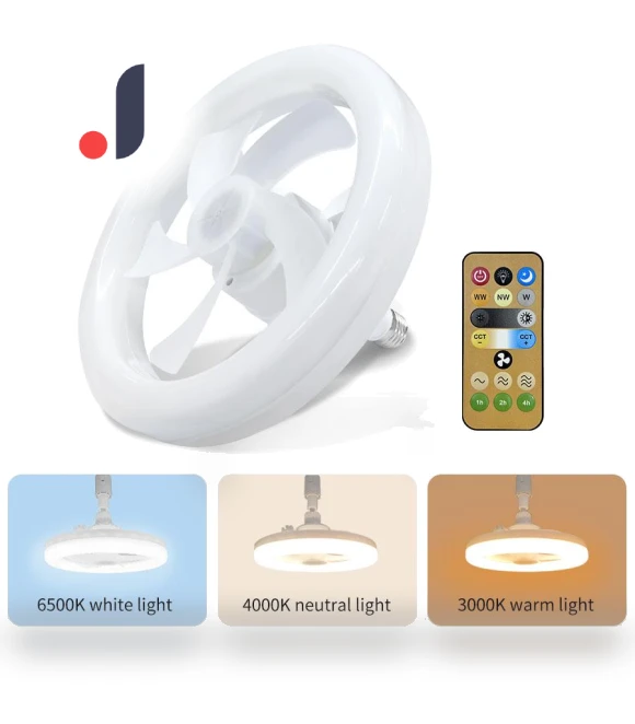Smart 2-in-1 Ceiling Fan LED Light with Remote Control — Ceiling Fan Lighting Solutions, Binchi Lighting Appliances