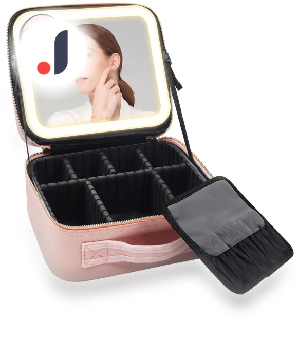Smart Cosmetic Bag with LED Lighting — Cosmetic Cases, Makeup Kits