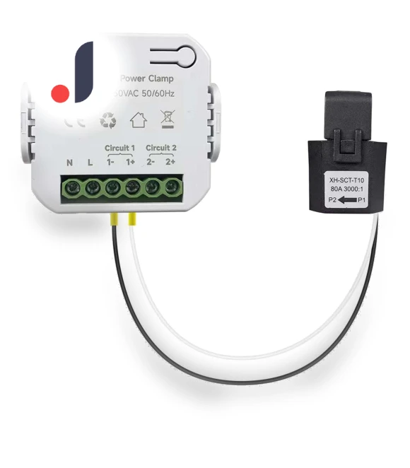 Smart Energy Meter with Clamp — Energy Measurement Tools, White Dream