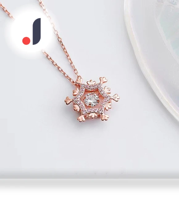 Snowflake Smart Necklace — Smart Jewelry, Lucky Star Jewelry