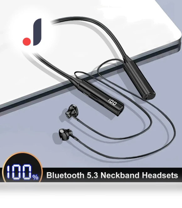 Wireless Neckband Headphones — In-Ear Headphones, Meiteai-Electronics