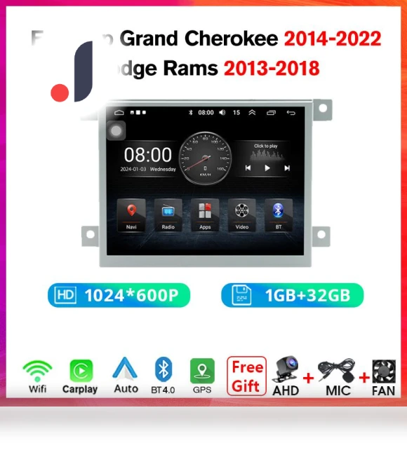Car Radio with Carplay Android Auto — Navigation & GPS Accessories, NAVIGUIDE Car Life
