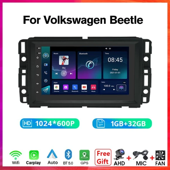 Car Radio with Wireless Carplay Android Auto — Stereo Receivers, NAVIGUIDE Car Life