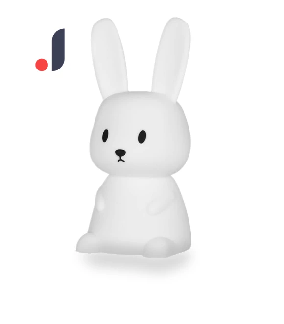 Cute Silicone Night Light with Rabbit, Whale, and Cat — Night Lights, DC-Home-2