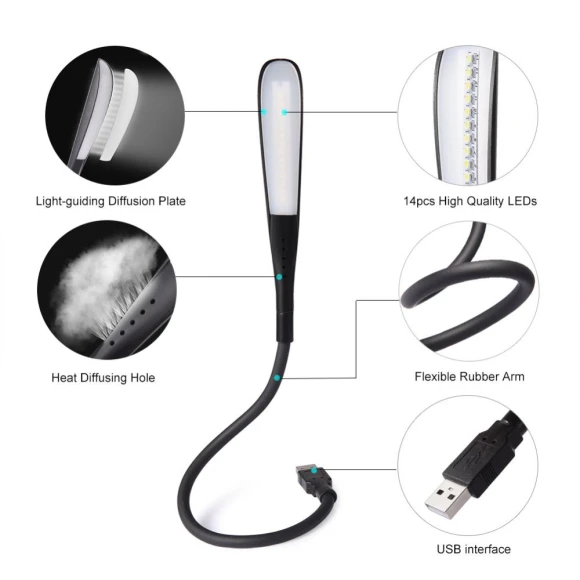 Mini LED Desk Lamp — Study & Desk Lighting, Cosy Homes