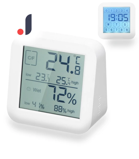 Multifunctional LCD Digital Touch Screen Hygrothermograph — Home Climate Control, TOMTOP JMS