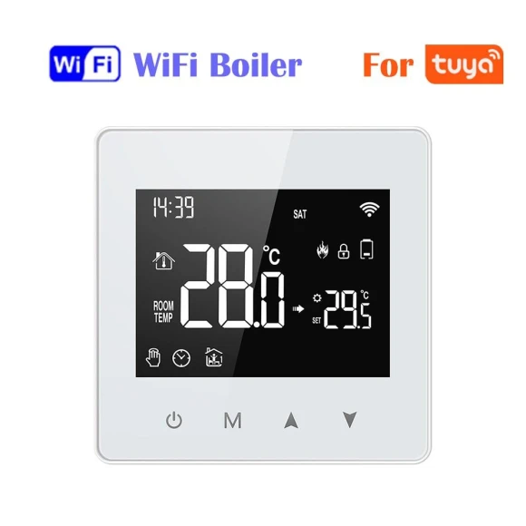 Smart Home Temperature Regulator for Gas Boiler — Home Climate Control, White Dream
