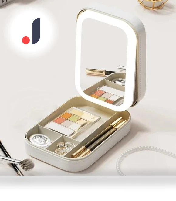 Smart LED Cosmetic Case with Mirror — Cosmetic Cases, Makeup Kits