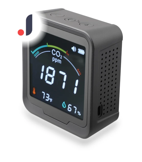 Smart WiFi Tester for CO/CO2 — Air Quality Monitors, White Dream