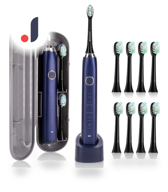 Ultrasonic Whitening Electric Toothbrush — Ultrasonic, Light makeup