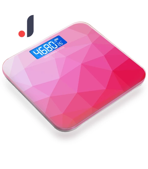 Gradient Color LCD Display Bathroom Scale — Weight Management Tools, Refreshing Home
