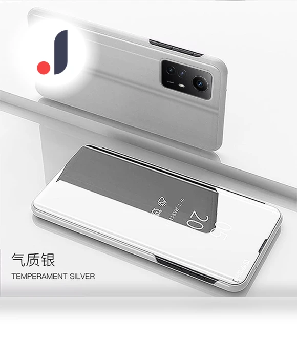 Luxury Smart Mirror Flip Phone Case with Stand — Phone Accessories, case-A1
