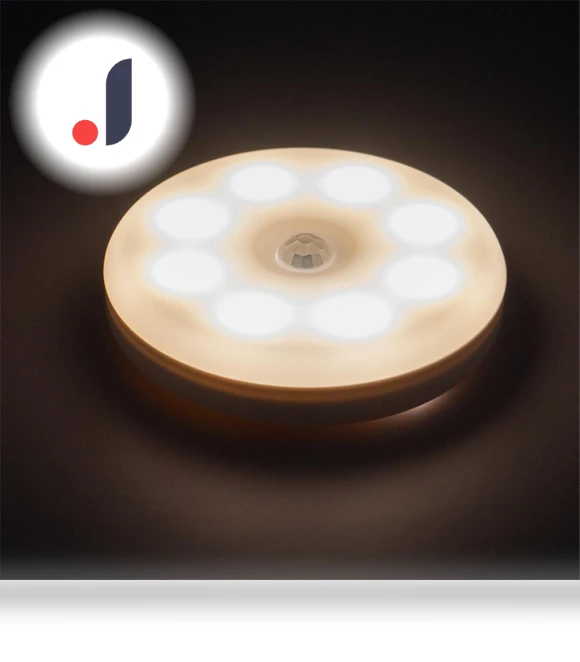 Rechargeable Two-Tone Night Light with Smart Motion Sensor — Night Lights, Factory Discount Outlet