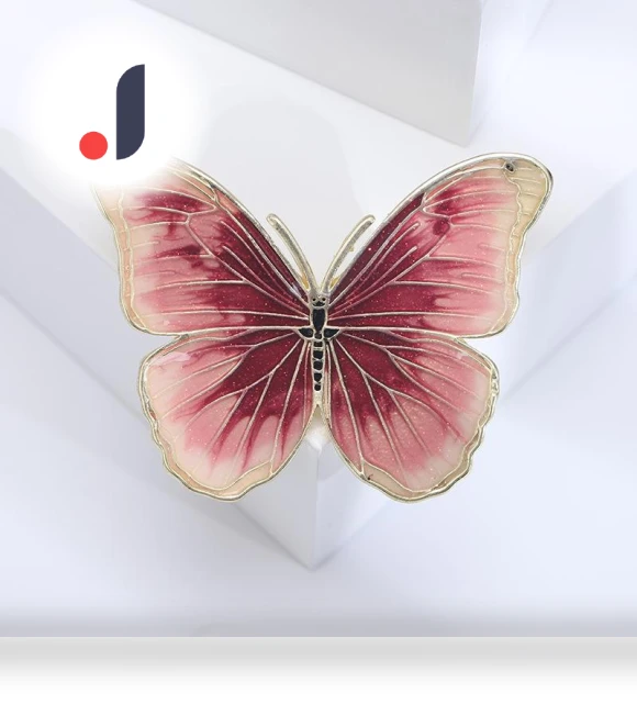 Smart Enamel Dripping Butterfly Brooch — Pins & Brooches, JEWEL HOME