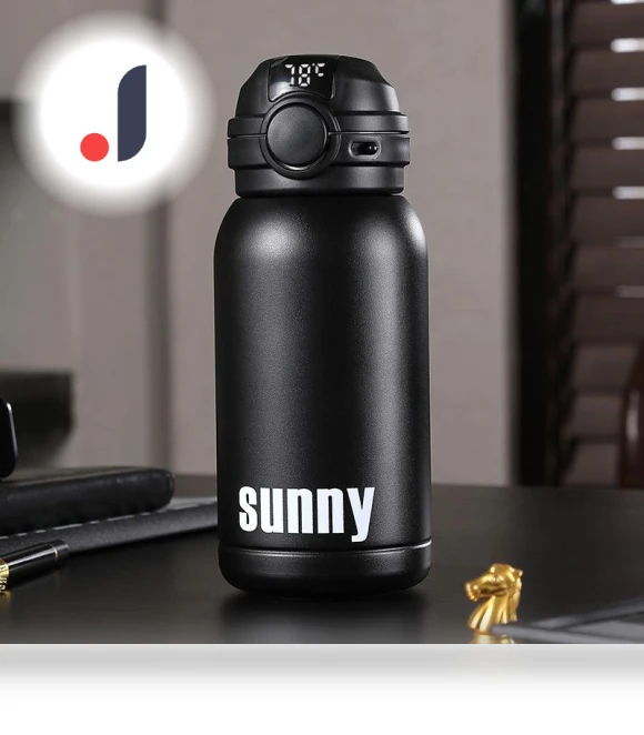 Smart Temperature Display Thermos Cup — Beverage Warmers, MENGN Top