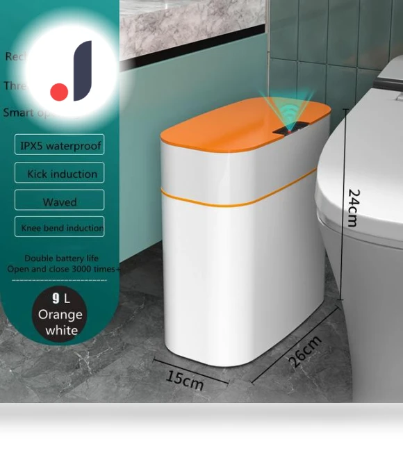 Touch Sensor Trash Can — Kitchen Cans, Elegant Living House