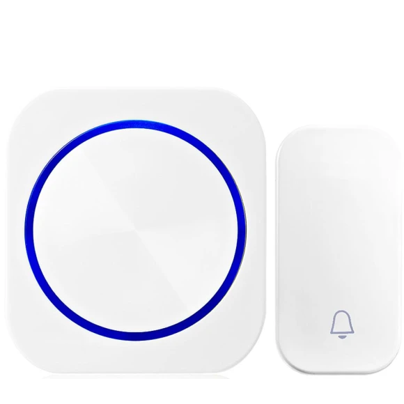 Autonomous Waterproof Wireless Doorbell with Nightlight — Push Buttons, Conwe