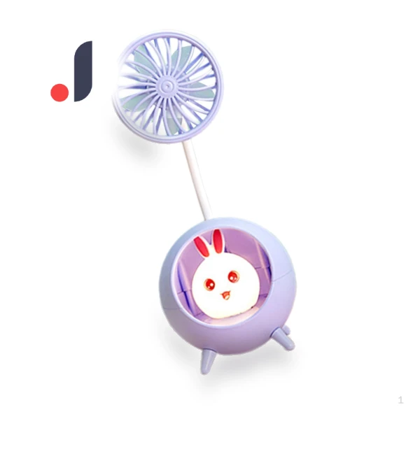 Compact Portable Fan with Color-Changing Light — Portable Cooling Solutions, craftDIY