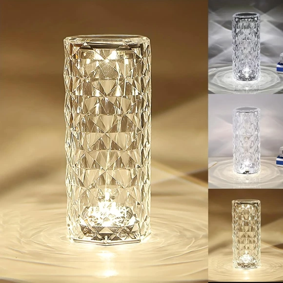 Crystal Diamond Table Lamp — Desk & Table Lighting, Tool parts